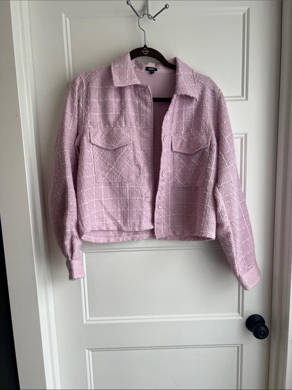 Express Lilac Textured Jacket